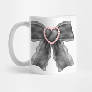 coquette black bow ribbon Mug